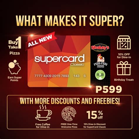 shakeys supercard promo|Get to know the ALL NEW SuperCard .